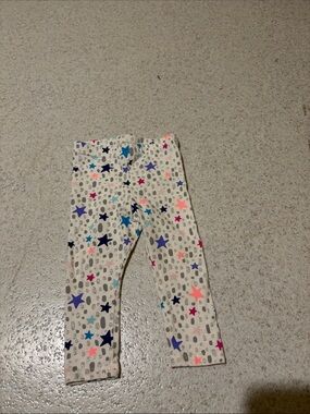 Kids White Star Print Leggings 💫